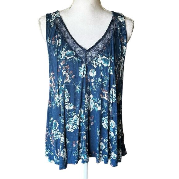Lucky Brand Wildflower Loose Tank Top - Picture 1 of 8